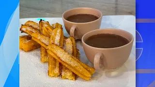 Easy Hot Chocolate and Baked Churros Recipe