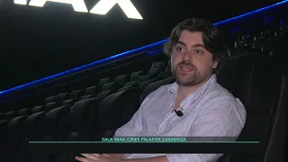 The largest movie screen in Aragon