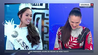 Miss Tahiti 2026, invitée du journal de TNTV