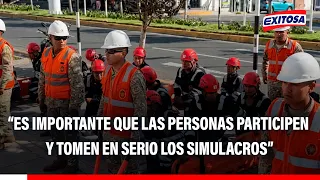 🔴Citizens must participate in drills, CENEPRED recommends: “It is important that they take it ser...