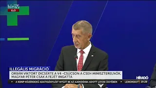 Orbán Viktort dicsérte a V4-csúcson a cseh miniszterelnök, Magyar Péter csak a fejét ingatta - HírTV