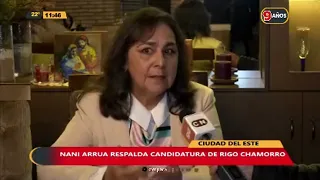 Nani Arrúa backs Rigo Chamorro’s candidacy in Ciudad del Este