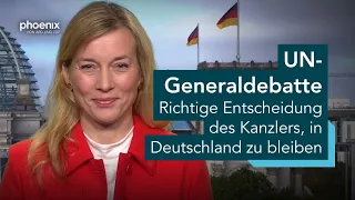 phoenix tagesgespräch mit Siemtje Möller (SPD) zur UN-Generaldebatt in New York | 22.09.26