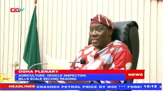 OGHA Plenary: Agricuture, Vehicle Inspection Bills Scale Second Reading