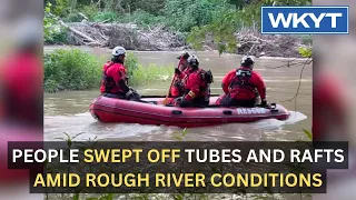 People swept off tubes and rafts amid rough river conditions