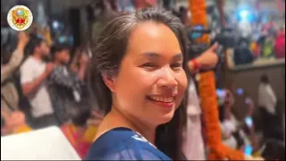 The imperial coronation with the anthem in Thai