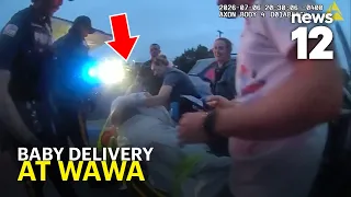 Officer helps deliver baby boy during emergency at Wawa in NJ