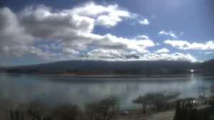 河口湖ライブカメラ タイムラプス映像（2026年2月26日） 提供：UTYテレビ山梨