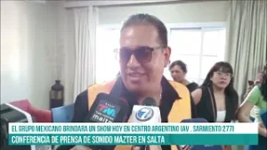 SALTA - CONFERENCIA DE PRENSA DE SONIDO MAZTER EN SALTA #canal7salta