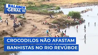 Tete: cidadãos enchem o rio Revúboe e refrescam-se sem temer crocodilos - @MiramarNews