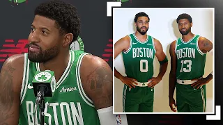 Paul George Speaks On Playing With Jayson Tatum, New Chapter & More at Celtics Media Day