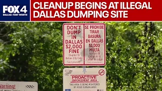 Dallas begins cleanup at Trinity River dump site