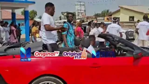 AGRADAA, arrives at Heaven Way International, drawing scenes of excitement