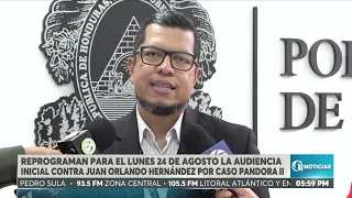 Initial hearing for former President Hernández rescheduled for Monday, August 24