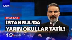 İstanbul'da sağanak hayatı felç etti: Yolcular su basan otobüsün üstüne çıktı! | 19. Saat