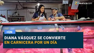 Diana Vásquez becomes a butcher for a day