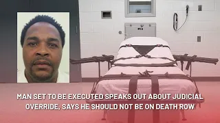 Inmate set to be executed says he should not be on death row
