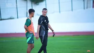 🏋️‍♂️🔥 صايفي يرفع نسق العمل.. الانضباط والجدية عنوان التدريبات! 🇩🇿💪#منتخب_u23