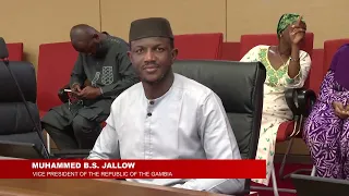 VP JALLOW ANSWERS QUESTIONS ON ECOMIG AND BORDER ISSUES
