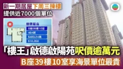 新一期居屋下周三揀樓　提供近7000個單位　「樓王」啟德啟陽苑呎價逾萬元｜香港新聞｜無綫新聞｜TVB News｜2026/10/16