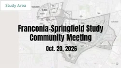 Franconia-Springfield Study Community Meeting: Oct. 20, 2026
