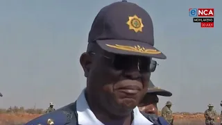 Police encountered random gunfire on illegal mining crackdown.