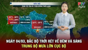 Thời tiết ngày mới 04/03 | Bắc Bộ trời rét về đêm và sáng; Quảng Trị đến Quảng Ngãi mưa lớn cục bộ