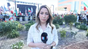 دومین تجمع ایرانیان لس‌آنجلس پس از آغاز حملات به جمهوری اسلامی