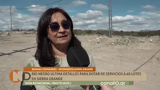 Río Negro finalizes details to provide services to 60 lots in Sierra Grande