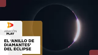 El "anillo de diamantes" del eclipse total de sol