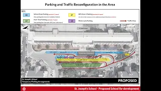 Net loss of one parking space due to St Joseph's School Works