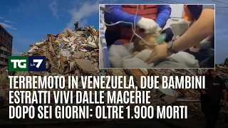 Earthquake in Venezuela: Two Children Pulled Alive from Rubble After Six Days; Over 1,900 Dead