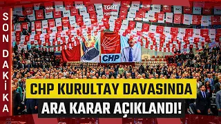 #BREAKING | Interim Ruling in CHP Convention Case! Adjourned to September 16 - TGRT Haber