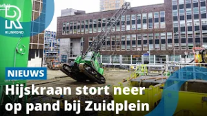 Enorme kraan omgevallen op gebouw in Rotterdam-Zuid | Rijnmond