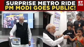 PM Modi Takes Delhi Metro To SRCC: Surprise Ride Ahead Of College’s 100th Anniversary | ET Now