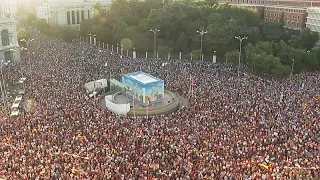 Decenas de miles de personas se concentran en Cibeles en apoyo a Ceuta