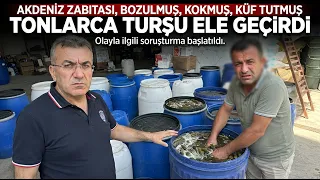 AKDENİZ MUNICIPAL POLICE SEIZED TONS OF SPOILED, ROTTEN, AND MOLDY PICKLES