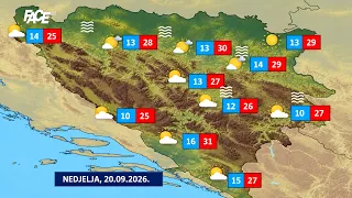 Vremenska prognoza by Haris Babić od 20. do 25. 9. 2026.