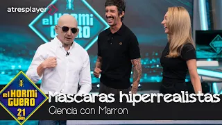 Máscaras hiperrealistas: la transformación de Pablo Motos y Marron en pleno directo - El Hormiguero