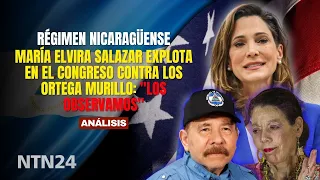 María Elvira Salazar Explodes in Congress Against the Ortega-Murillos: "We Are Watching You"