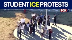 Dozens of North Texas high schools see student ICE walkouts