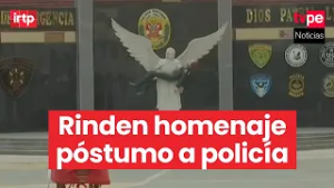 PNP rinde sentido homenaje a rescatista que falleció al intentar salvar a un perrito en el río Rímac