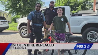 O'Fallon, Illinois community replaces stolen bike for young boy