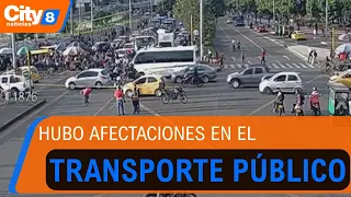 Protest blockades disrupt traffic in Suba and downtown Bogotá | CityTv