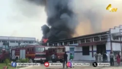 Massive fire breaks out at the Parle-G factory in Jabalpur! | 4tv News