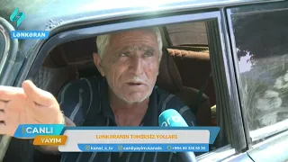 Lənkəranın təmirsiz yolları... | Canlı Yayım