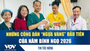 Những công dân “Ngựa vàng” đầu tiên của năm Bính Ngọ 2026 | VOV