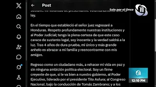 ¡Volveremos a vernos!": JOH rompe el silencio tras suspensión de su orden de captura.