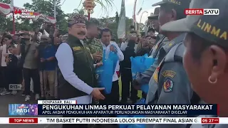 Perkuat Layanan, Ribuan Linmas dan Perangkat Desa Dikukuhkan di Denpasar #BeritasatuPagi