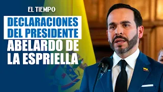 President Abelardo De La Espriella addressed the country's security | EL TIEMPO